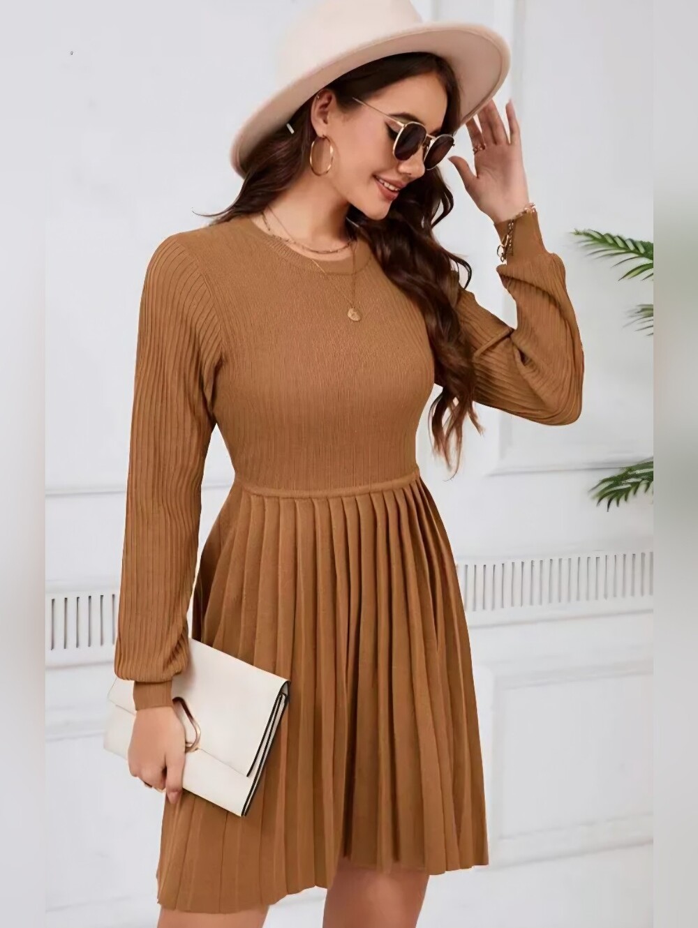 Ribbed Sweater Dress